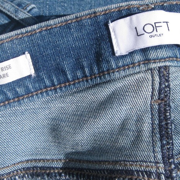 LOFT High Rise Flare Jeans size 16 - Picture 7 of 7